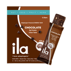 Adaptogen Chocolate Bars By ILA With Reishi And Ashwagandha 12 Pack Package