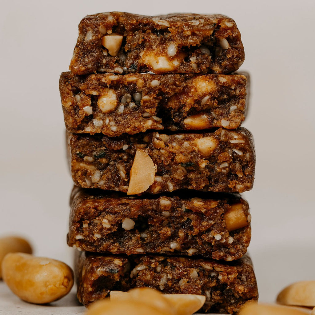 Peanut Snack Bars With Adaptogen Snacks For Daily Fuel